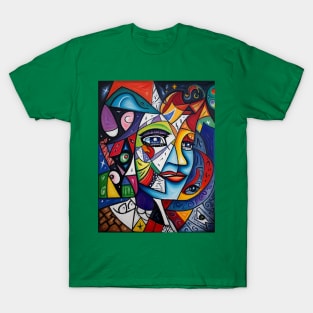 Cubism in the style of Picasso T-Shirt